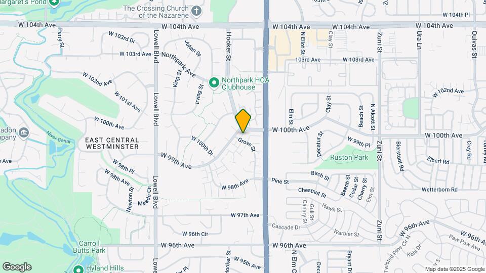 9980 Grove St Map and Location Details