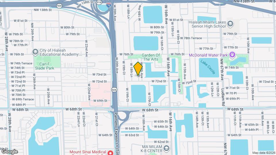 1820 W 72nd Pl Map and Location Details