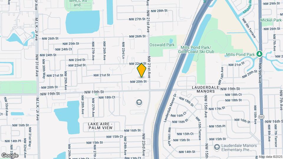 2185 NW 20th St Map and Location Details
