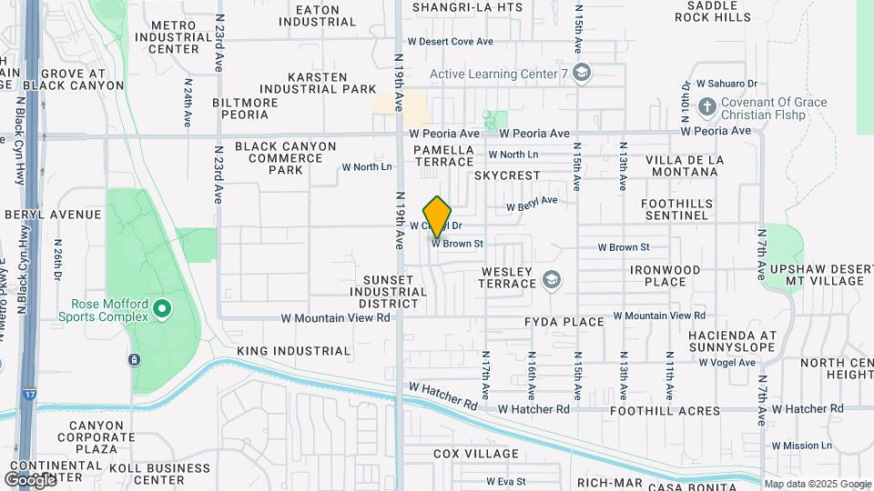 1753 W Brown St Map and Location Details