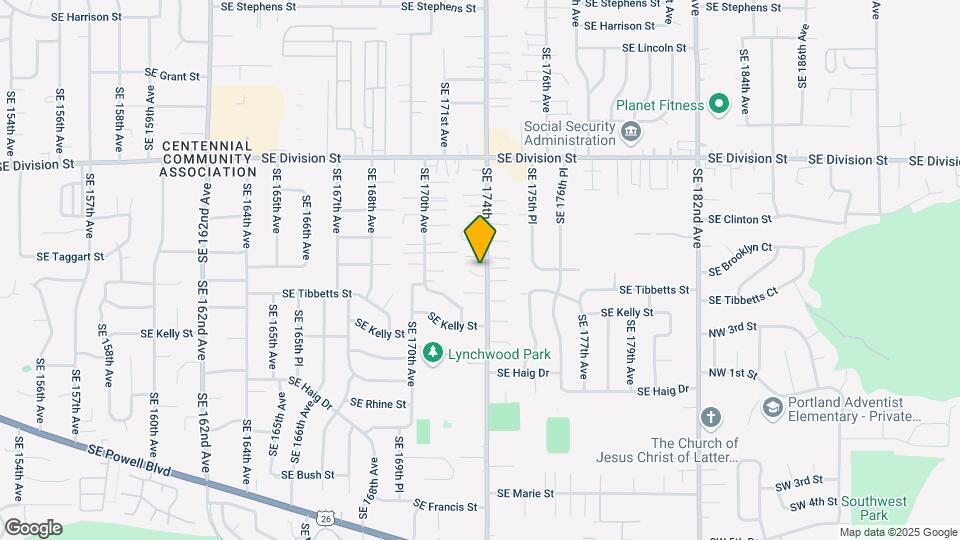 17235 SE Woodward Ct Map and Location Details