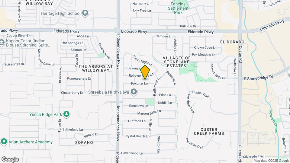 14900 Foxbriar Ln Map and Location Details