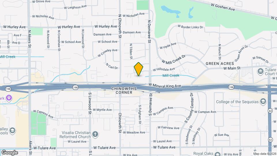 3829 W Hillsdale Ave Map and Location Details