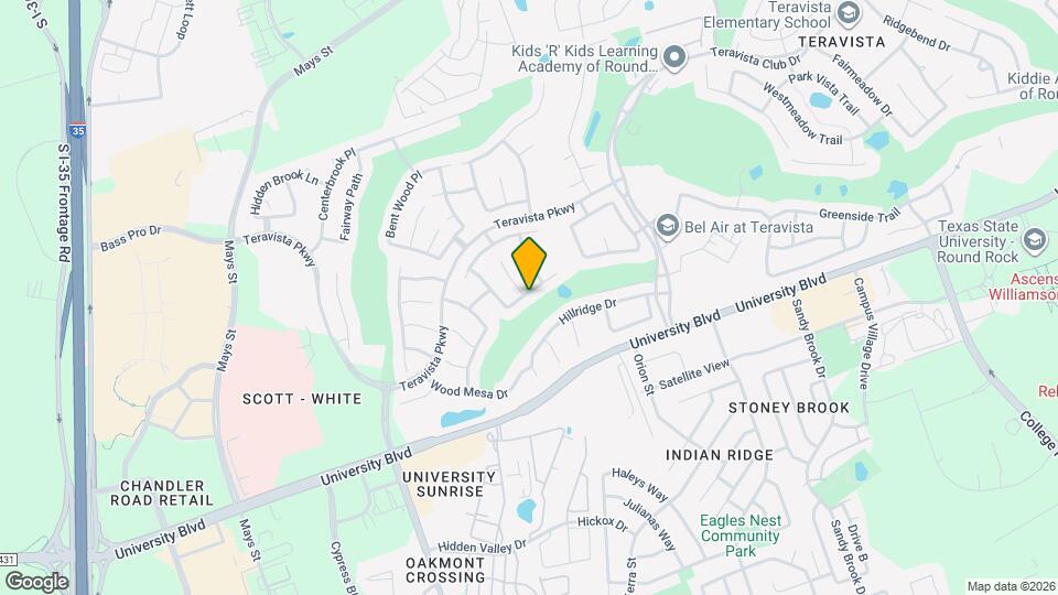 1101 Hidden View Pl Map and Location Details