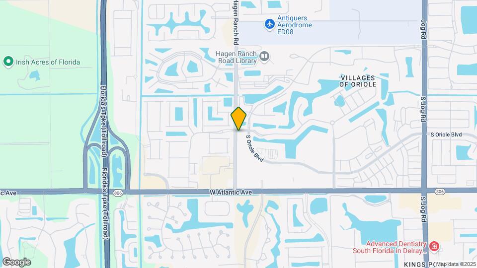 7539 S Oriole Blvd Map and Location Details