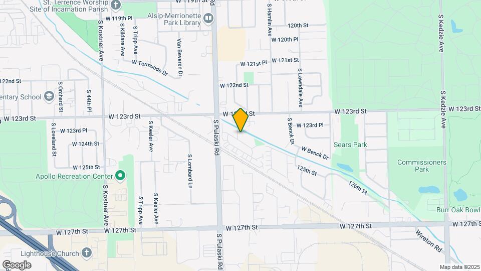 12355 S Springfield Ave Map and Location Details