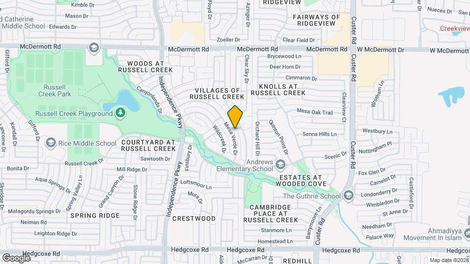 8512 Mesa Verde Dr Map and Location Details