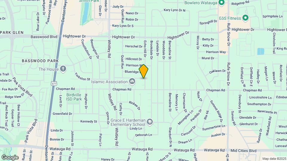 6052 Highcrest Dr Map and Location Details