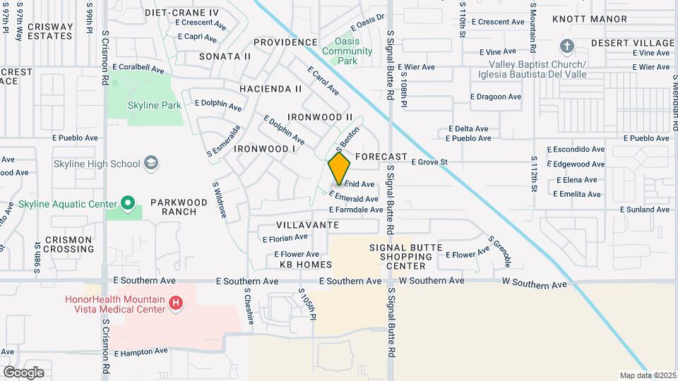 10630 E Emerald Ave Map and Location Details
