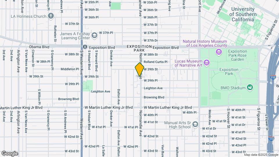 3919 S Normandie Ave Map and Location Details