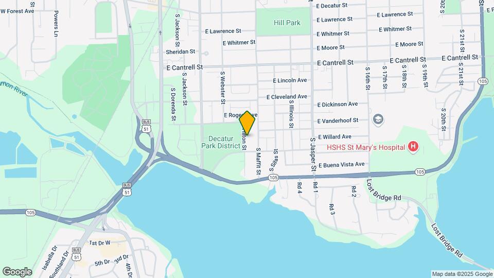 1232 S Hilton St Map and Location Details