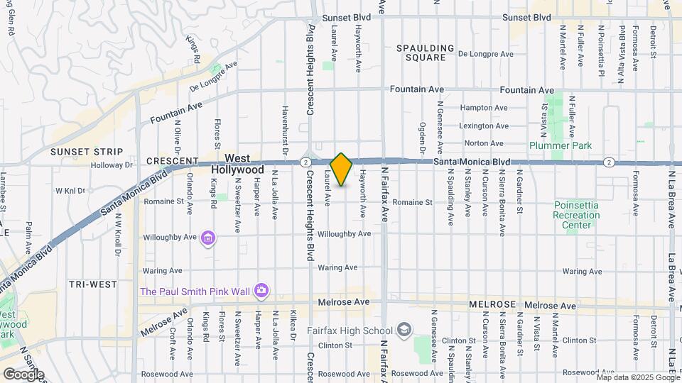 1015 N Edinburgh Ave Map and Location Details