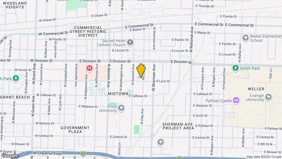 1403 N Clay Ave, Unit A Map and Location Details