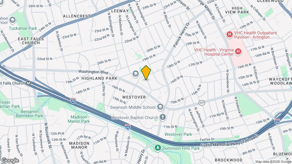 1670 N Longfellow St Map and Location Details