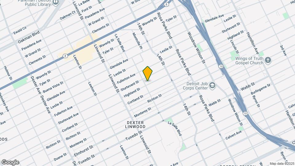 2366 Highland St Map and Location Details