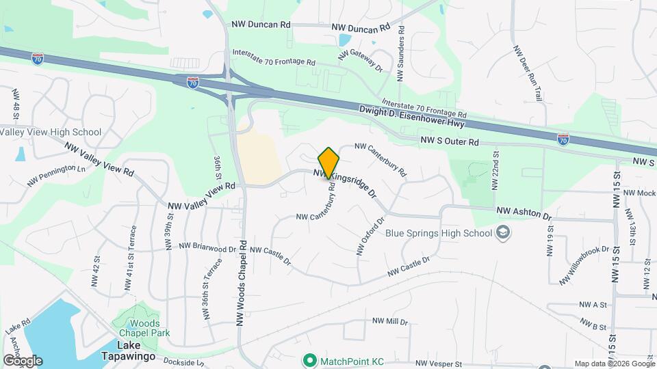 1105 NW Canterbury Rd Map and Location Details