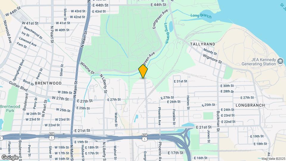 4116 Evergreen Ave Map and Location Details