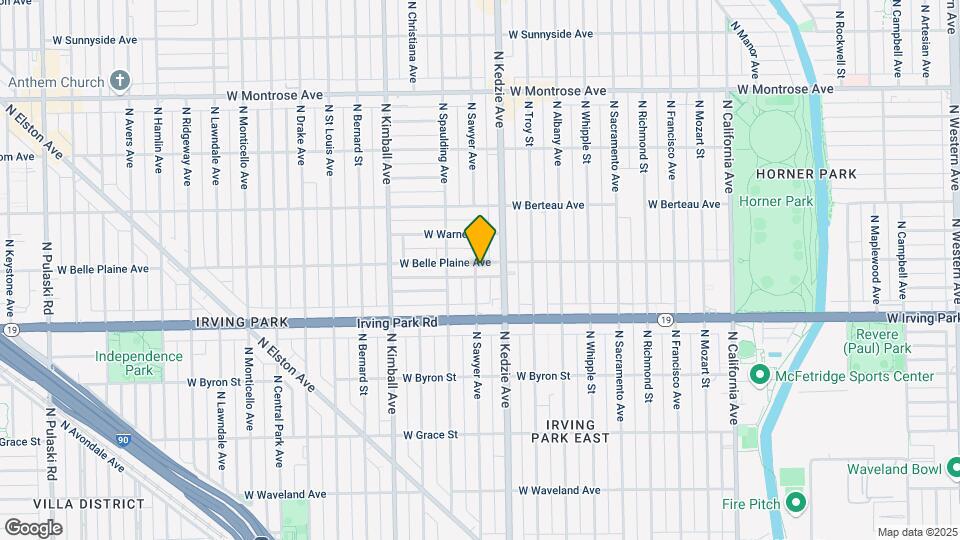 4045 N Sawyer Ave Mapa y Detalles de la Ubicación