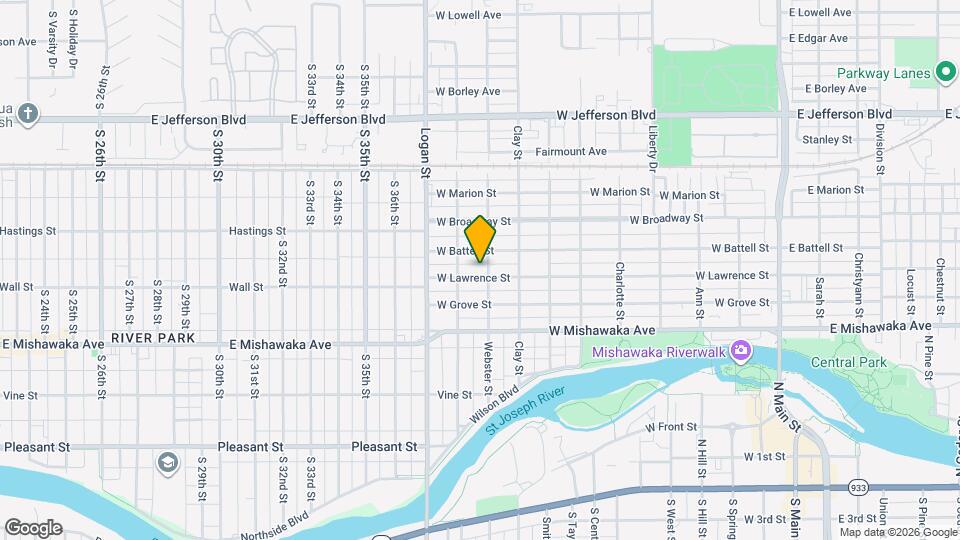 906 W Lawrence St Map and Location Details