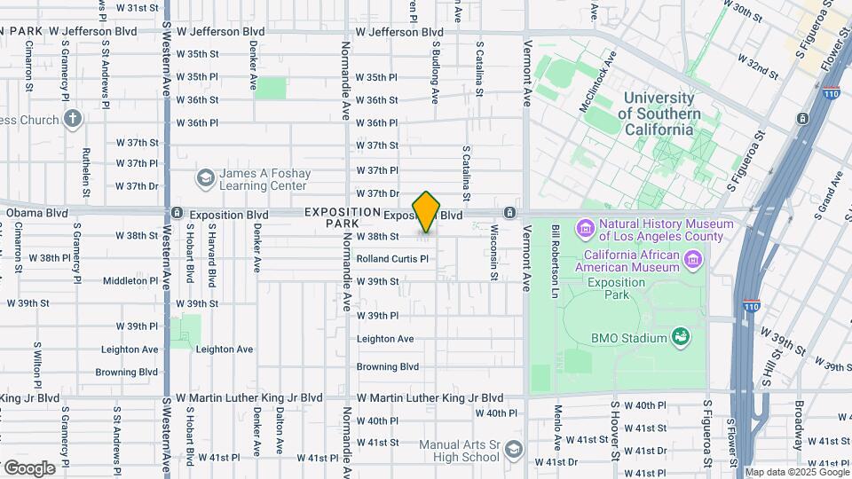 1164 W 38th St Map and Location Details