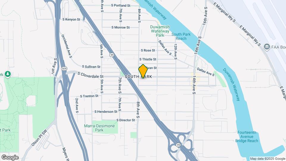 811 S Cloverdale St Map and Location Details