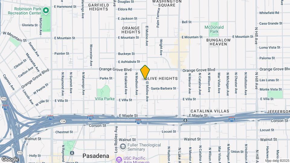 607-611 N El Molino Ave Map and Location Details