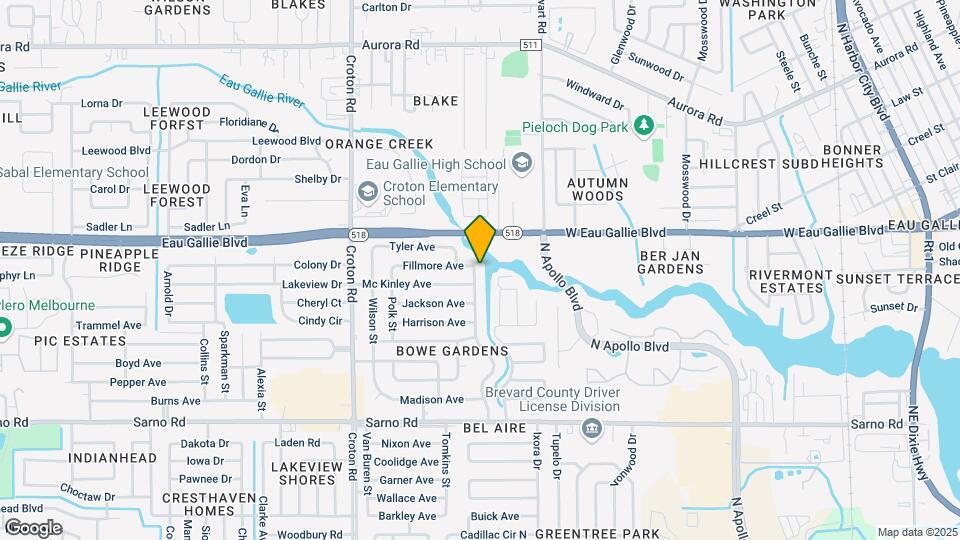 1257 Garfield St Map and Location Details