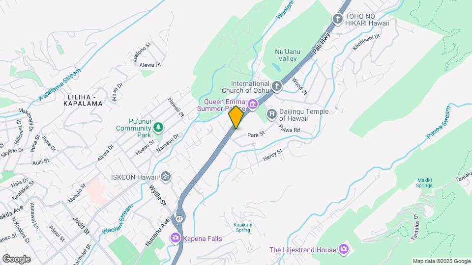 2825 Pali Hwy Map and Location Details