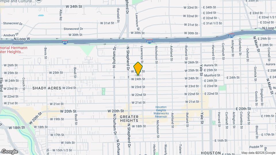 617 W 24th St Map and Location Details