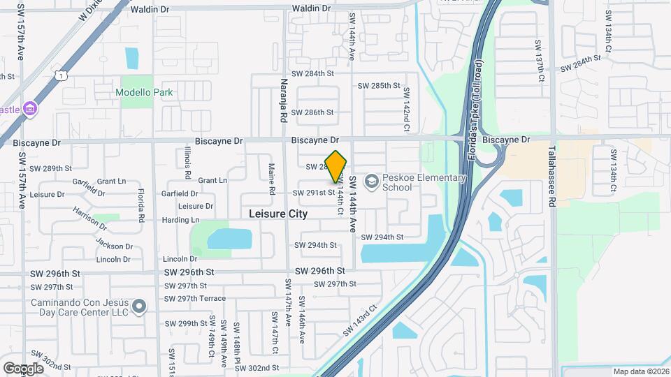 14441 SW 291st St Map and Location Details