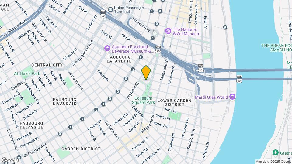 1411 Terpsichore St Mapa y Detalles de la Ubicación