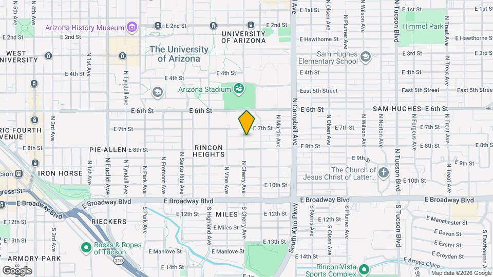 322 N Cherry Ave Map and Location Details