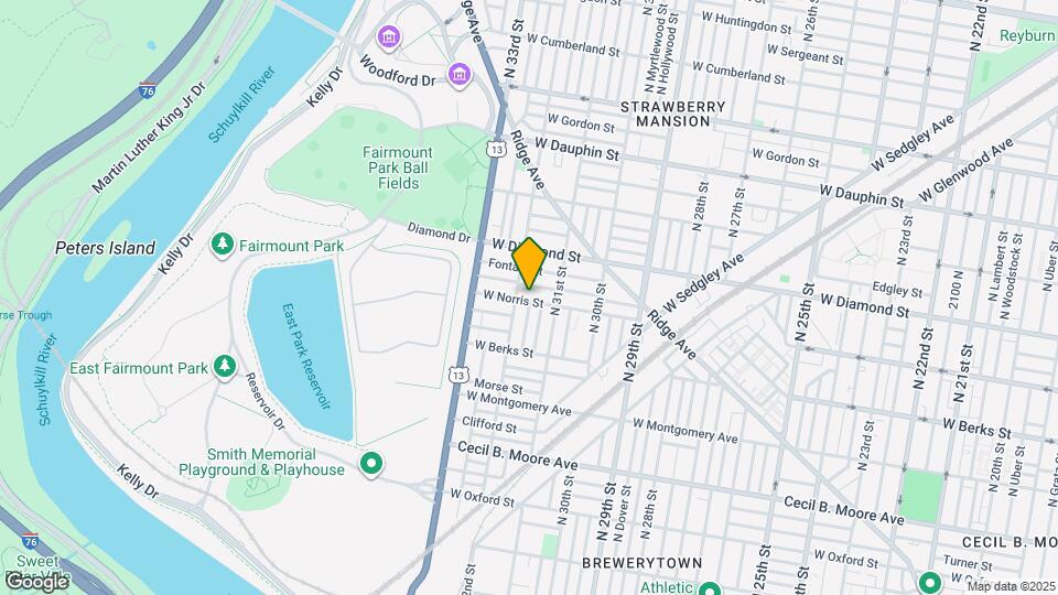 3139 W Norris St Map and Location Details