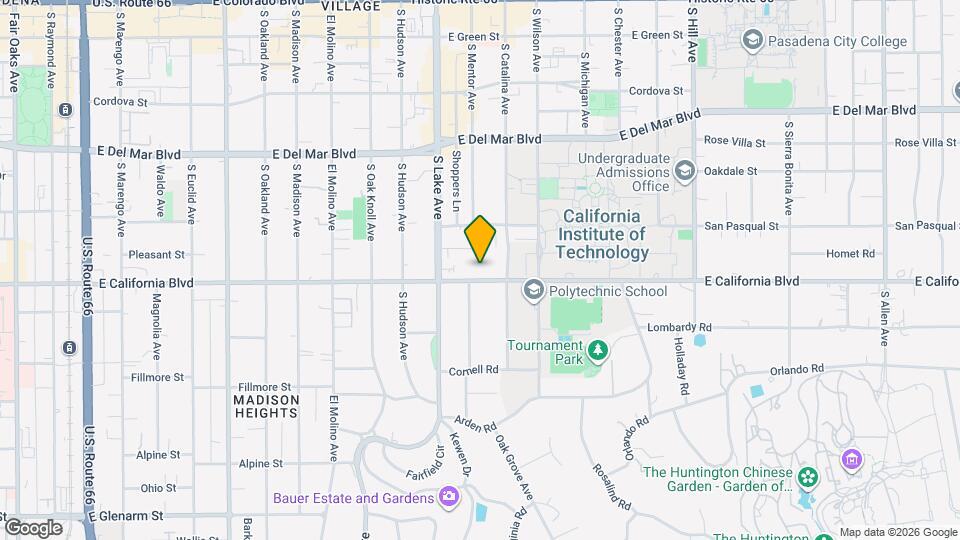 961 E California Blvd, Unit 109 Map and Location Details