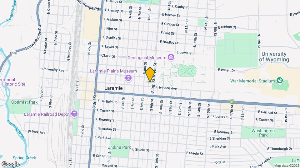 815 E Ivinson Ave Map and Location Details