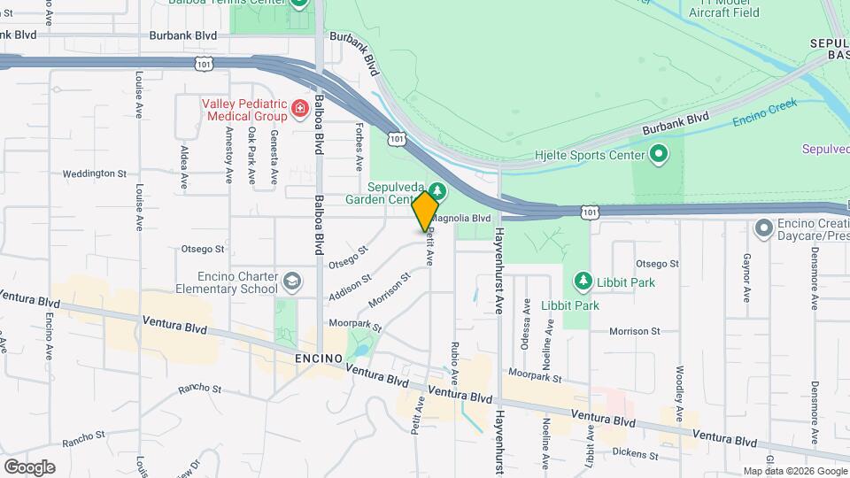 16643 Addison St Map and Location Details