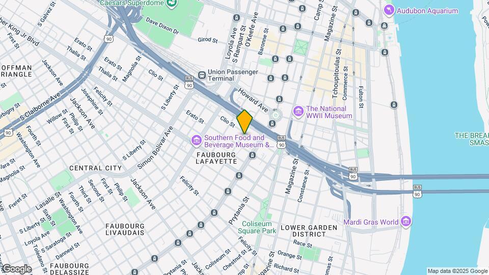 1210 Carondelet St Map and Location Details