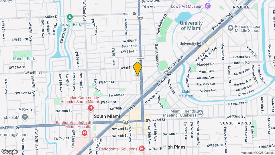 6525 SW 57th Ct-Unit -1 Map and Location Details