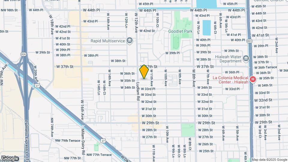 1154 W 35th St Map and Location Details