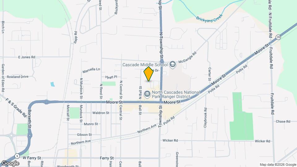 196 N Township St Map and Location Details