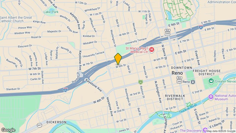 715 W 6th St Map and Location Details