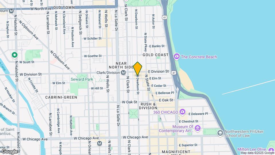 1144 N Dearborn St Map and Location Details