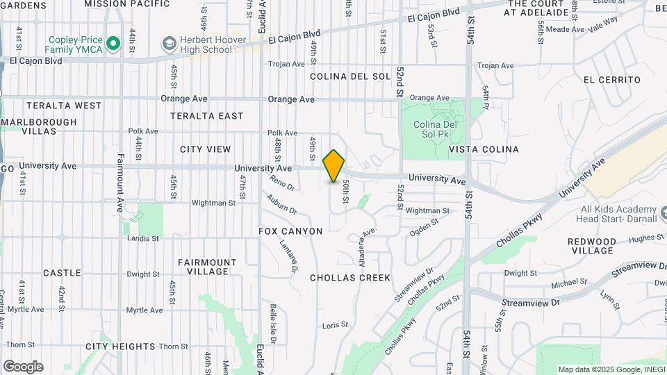 3853 Winona Ave Map and Location Details