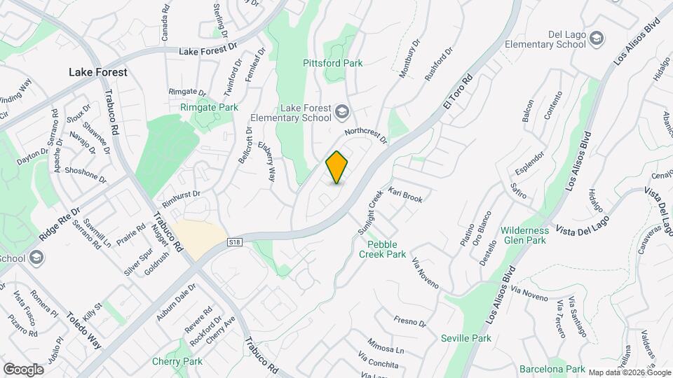 22195 Summit Hill Dr Map and Location Details