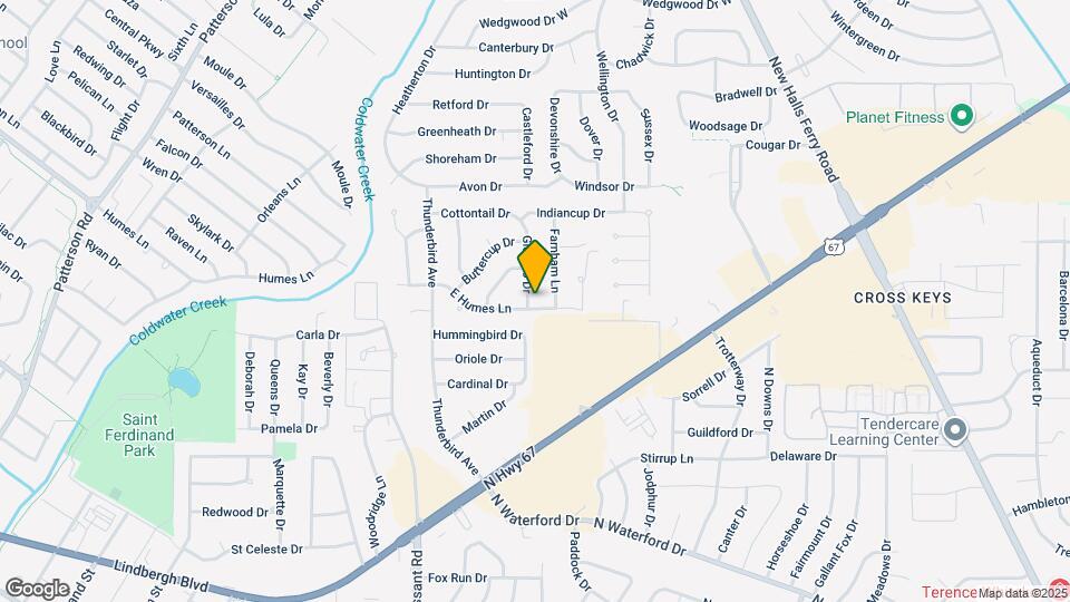 2315 E Humes Ln Map and Location Details