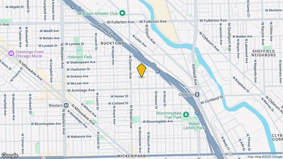 2035 N Winchester Ave Map and Location Details