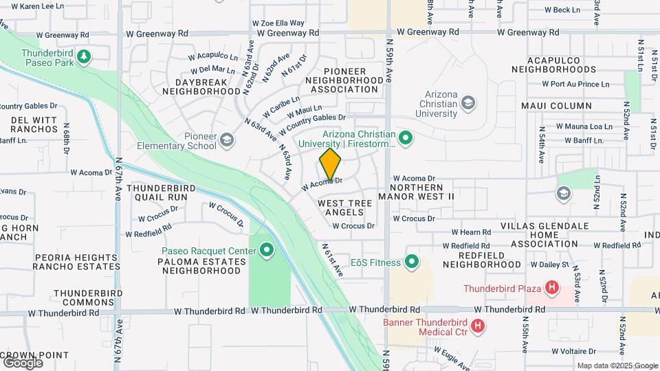 6107 W Acoma Dr Map and Location Details