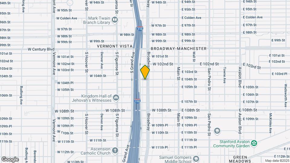 10407-10413 S Broadway Mapa y Detalles de la Ubicación