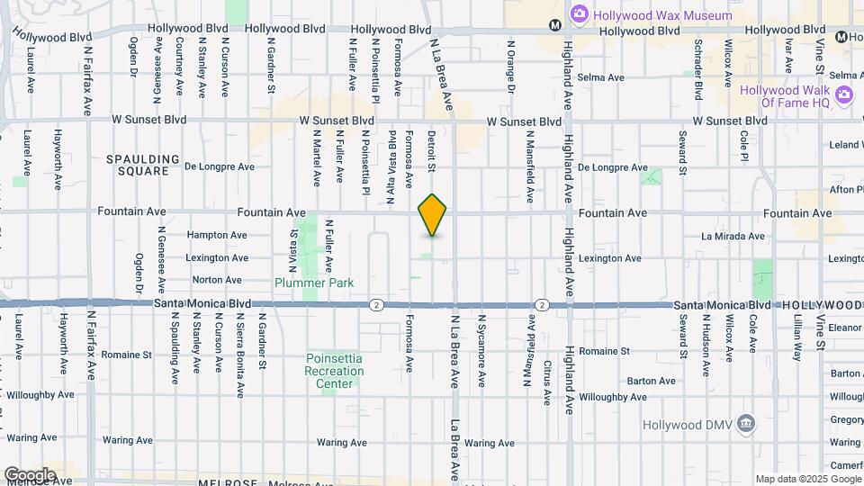 1237 N Detroit St Map and Location Details