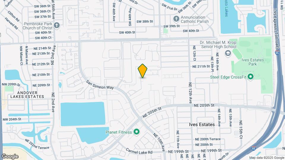 20805 NE 8th Ct Map and Location Details